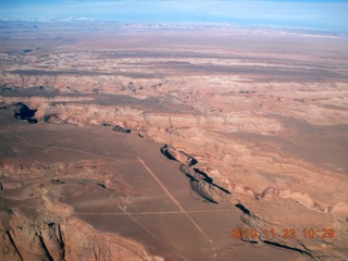 Moab trip - aerial Angel Point airstrip