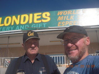 Moab trip - LaVar and Adam at Blondies