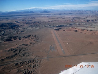 108 7dp. Moab trip - aerial Hanksville Airport