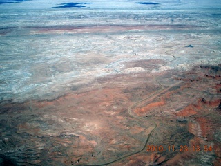 114 7dp. Moab trip - aerial White Wash Sand Dunes airstrip