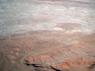 115 7dp. Moab trip - aerial White Wash Sand Dunes airstrip