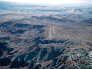 125 7dp. Moab trip - aerial White Wash Sand Dunes airstrip