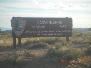 135 7dp. Moab trip - Canyonlands National Park sign