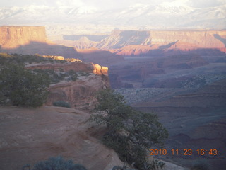 141 7dp. Moab trip - sunset at Canyonlands visitor center