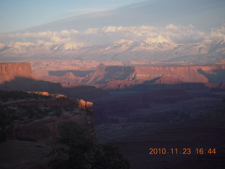 144 7dp. Moab trip - sunset at Canyonlands visitor center