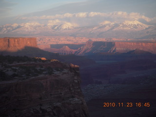 145 7dp. Moab trip - sunset at Canyonlands visitor center