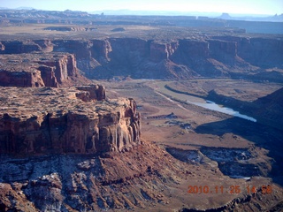 46 7dr. Moab trip - aerial - Green River - Mineral Canyon (Bottom) airstrip