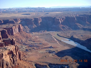 47 7dr. Moab trip - aerial - Green River - Mineral Canyon (Bottom) airstrip