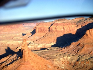 86 7dr. Moab trip - aerial - Happy Canyon airstrip area