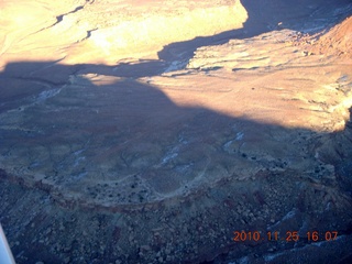 90 7dr. Moab trip - aerial - Happy Canyon airstrip