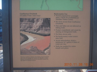 184 7ds. Moab trip - Needles - Confluence Overlook hike - sign