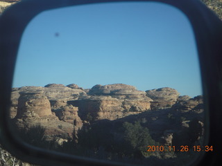 190 7ds. Moab trip - Needles in mirror