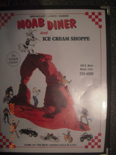 222 7ds. Moab trip - Moab Diner menu