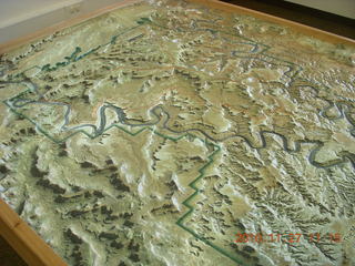 100 7dt. Moab trip - Canyonlands visitor center relief map