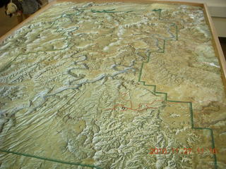 101 7dt. Moab trip - Canyonlands visitor center relief map