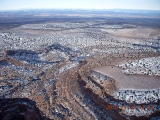 139 7dt. Moab trip - aerial - CNY to Mineral Canyon airstrip - snow