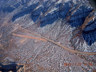 233 7dt. Moab trip - aerial - Fry's Canyon airstrip