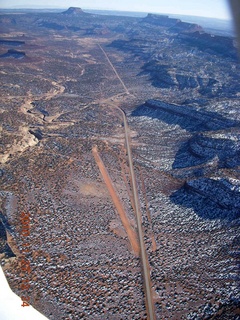 234 7dt. Moab trip - aerial - Utah - Fry's Canyon airstrip