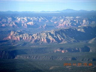 291 7dt. Moab trip - aerial - Arizona near Sedona