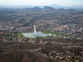 Sean picture - aerial - fountain in Fountain Hills