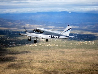 Sean picture - aerial - N8377W in flight