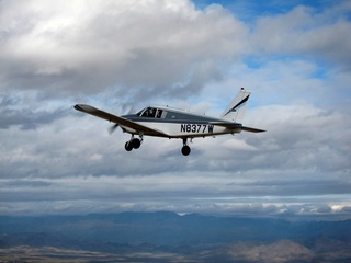 Sean picture - aerial - N8377W in flight