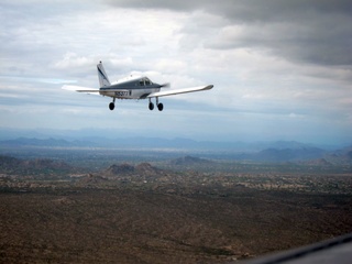 263 7ej. Sean picture -  aerial - N8377W in flight