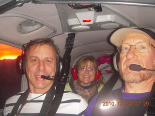 Luiz, Sheri, Adam flying in N8377W