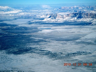 aerial - mountains south of Zion