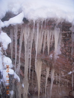 Zion National Park trip - icicles