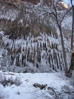 Zion National Park trip - Sheri's pictures - Weeping Rock hike - icicles