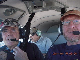 98 7ff. Bernie, Pete, and Adam flying in N8377W