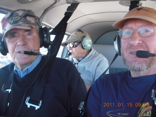 Bernie, Pete, and Adam flying in N8377W