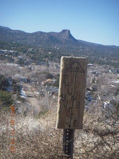 Prescott hike with Verna - library mural