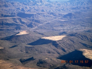 aerial - mesas north of Phoenix