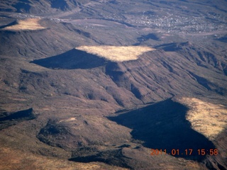 aerial - mesas north of Phoenix