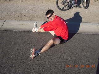 McDowell-Sonoran Challenge - Kevin stretching