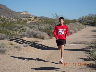 McDowell-Sonoran Challenge - Kevin running, finishing