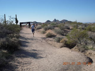 McDowell-Sonoran Challenge - Kevin running, finishing