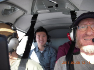 107 7g8. Sky Harbor fly-in - Norbert and Adam flying in N8377W