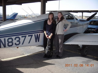 304 7g8. Sky Harbor fly-in - Sarah and Julianne and N8377W