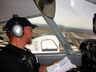 111 7g8. Sky Harbor fly-in Adam flying N8377W