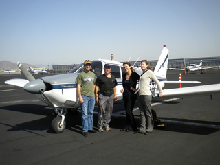 122 7g8. Sky Harbor fly-in - Sean, Adam, Sarah, Julianne, and N8377W