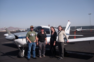 126 7g8. Sky Harbor fly-in - Sean, Adam, Sarah, Julianne, and N8377W