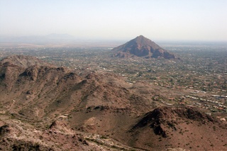 Sky Harbor fly-in - aerial - Squaw Peak and Lookout Mountain (I think)