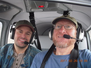 Sky Harbor fly-in - Norbert, Casey, two linemen, Adam and N8377W