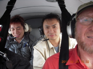 140 7gs. Shingo, Dijiang, and Adam flying in N8377W