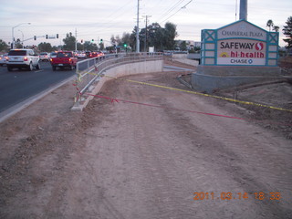 new bike path under construction