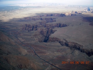 11 7j6. aerial - Little Colorado River canyon