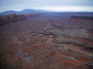 83 7j6. aerial - Lake Powell 'south fork' area